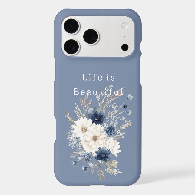 Fleurs Bleu Blanc (Verso)