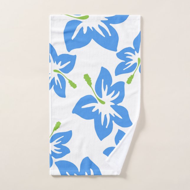 Fleurs bleues (Serviette à main)