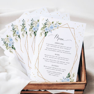 Fleurs Bleues, Fleurs Blanches, Menu de Baby Showe