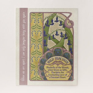 Fleurs Bleues Puzzle Art Nouveau