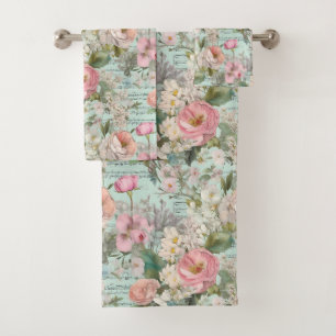 Fleurs Bleues Roses Fleurs Florales Shabby Chic Vi