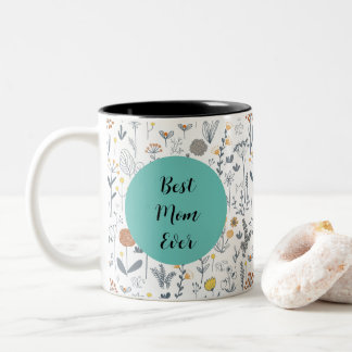 Fleurs Boho personnalisées Fête des Mères Mug