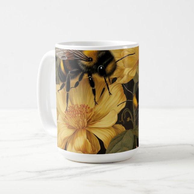 Fleurs bourdonnantes - Mug à boire (Devant gauche)