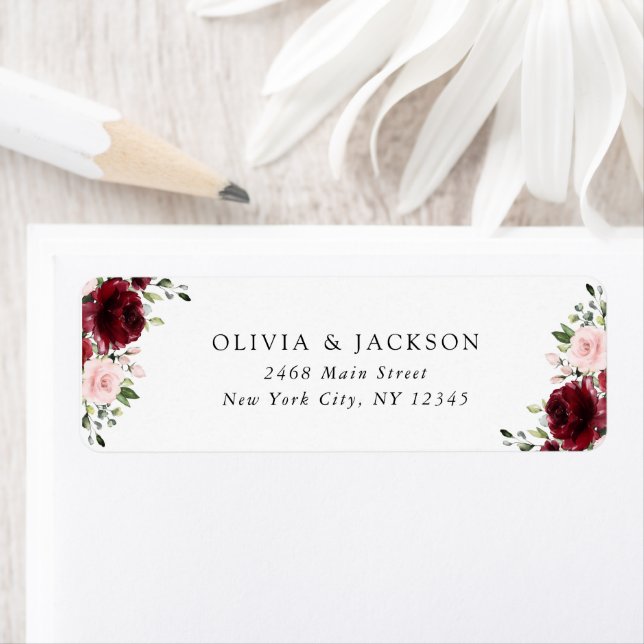 Fleurs Bourgogne, Fleurs roses, Verdure, Mariage (En situation)