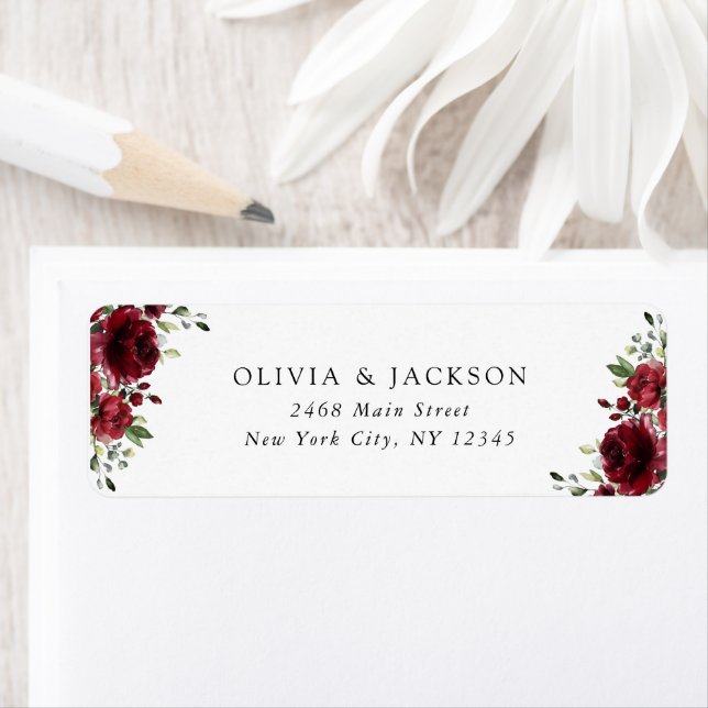 Fleurs Bourgognes, Fleurs rouges, Mariage Floral (En situation)