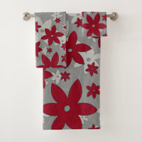 Fleurs bourguignonnes sur gris clair et vignes