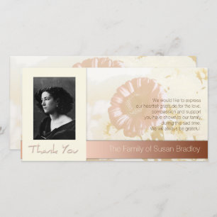 Fleurs Cadre photo Sympathie Merci P