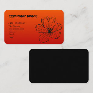 FLEURS cartes de visite