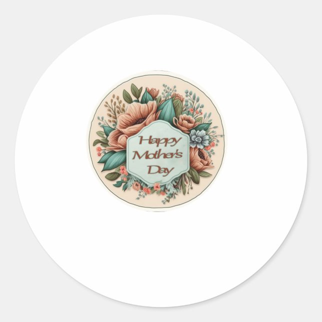 Fleurs chic | Happy Mother's Day Stickers (Devant)