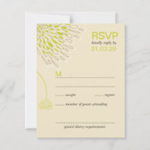Fleurs Chrysanthemum Floral Mariage élégant RSVP