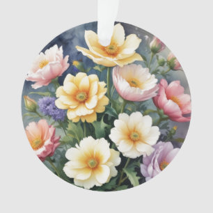 Fleurs colorées Elégante peinture aquarelle