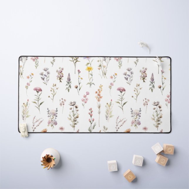 Fleurs colorées, Fleurs sauvages, Fleurs de Jardin (Tableau pour enfants)