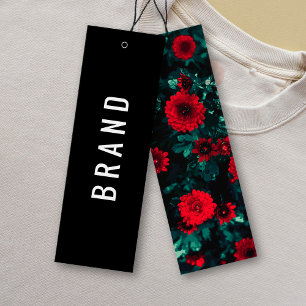 Fleurs Conception Nom commercial Hang Tags Cartes