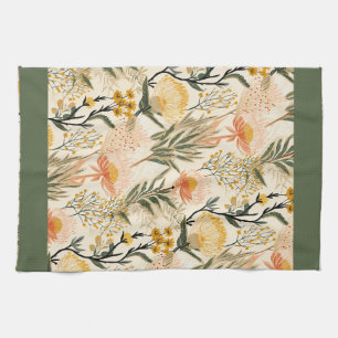 Fleurs côtières Serviette de cuisine