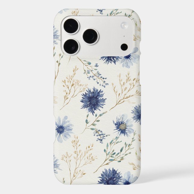 Fleurs Crème Bleue (Verso)