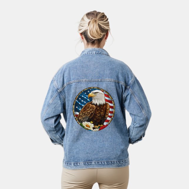 Fleurs d'aigle à drapeau patriotique américain (Modèle)