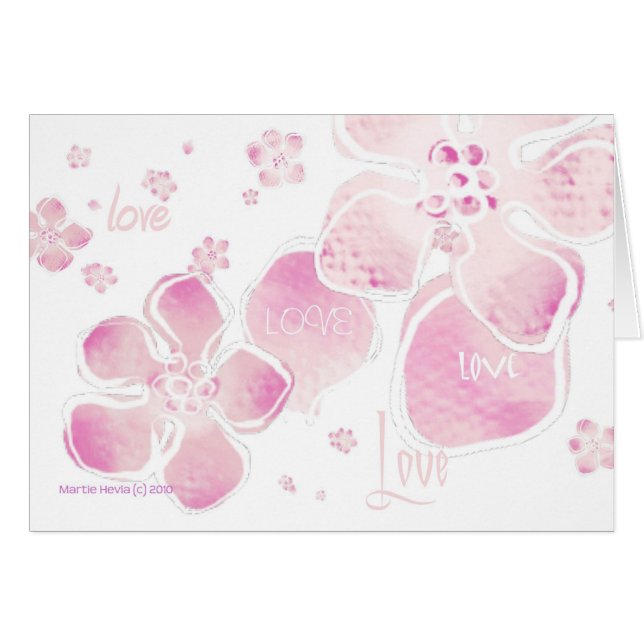 Fleurs d'amour roses (Devant horizontal)