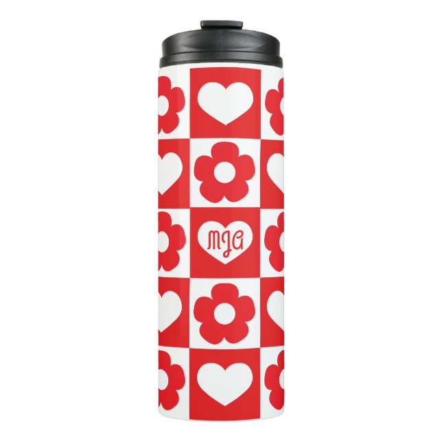 Fleurs d'amour thermal tumbler (Front)