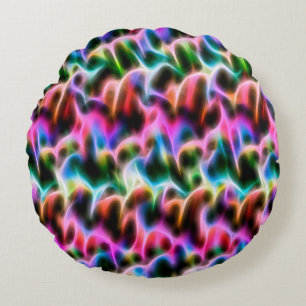 Fleurs dans coussin abstrait couleur pastel