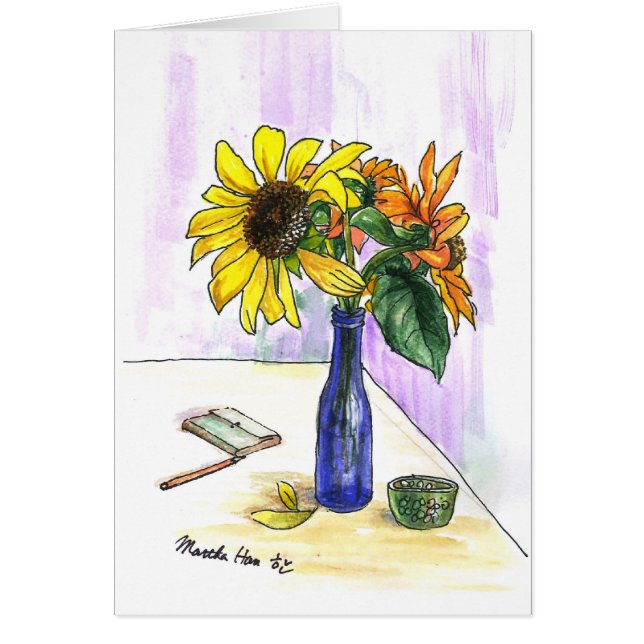 Fleurs dans une bouteille (Devant)