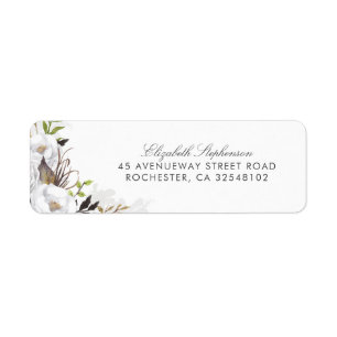 Fleurs d'aquarelle blanche Mariage romantique