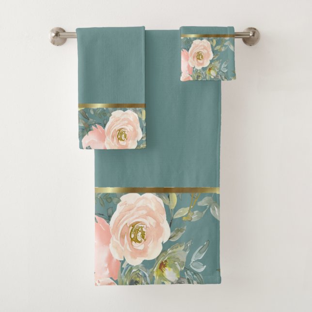 Fleurs d'aquarelle romantique Roses (En situation)