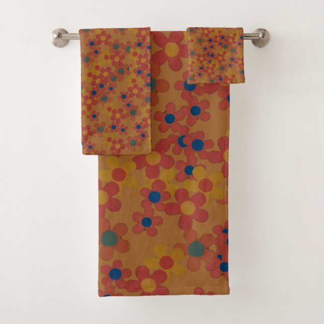 Fleurs d'aquarelle vintage motif (En situation)