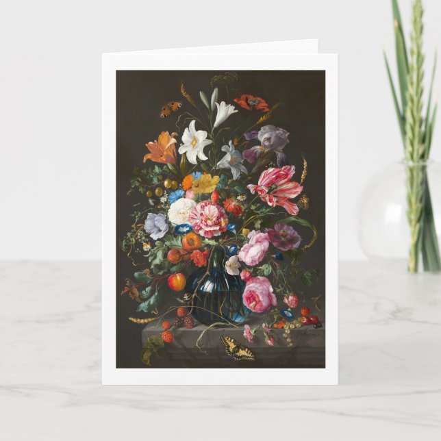 Fleurs d'Art fine Carte de vie morte (Devant)