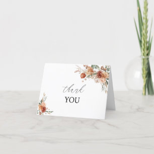 Fleurs d'automne Baby shower d'aquarelle Merci