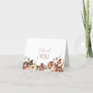 Fleurs d'automne Baby shower d'aquarelle Merci