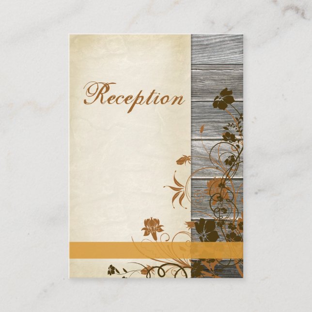 Fleurs d'automne, FAUX Bois Carte de boîtier 2 (Devant)