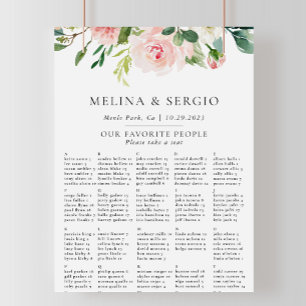 Fleurs d'automne Mariage alphabétique Tableau de s