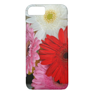Fleurs de bois rose, rouge et blanc coque iphone