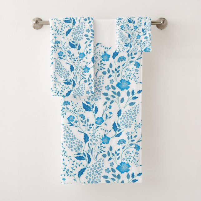 Fleurs de bordure florales et Arrière - plan blanc (En situation)