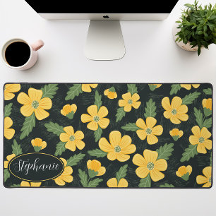 Fleurs de bouton d'or à motif floral personnalisé