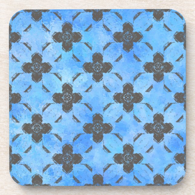 Fleurs de bronze Dessous de verre en plastique (Devant)