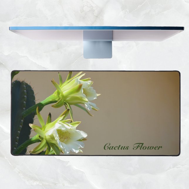 Fleurs de cactus blanc Floral Botanical Photograph (Créateur téléchargé)