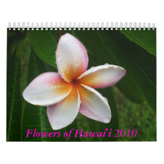 Fleurs de calendrier d'Hawaï 2010