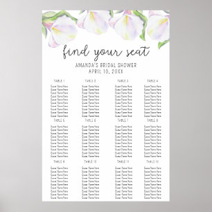 Fleurs de Calla - Planche en mousse de tableau