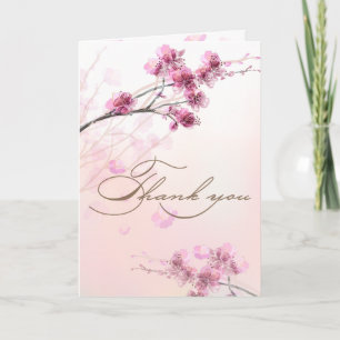 Fleurs de cerisier/cartes Merci de Sakura