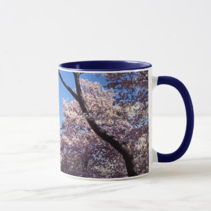 Fleurs de cerisier dans la tasse de café de