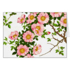 Fleurs de cerisier japonaises vintages, rose et or