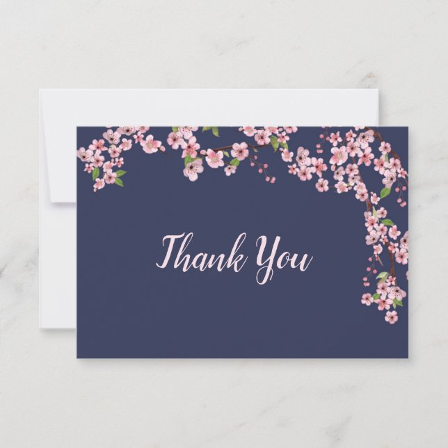 Fleurs de cerisiers à la Carte de remerciements de (Devant)