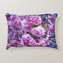 Fleurs de cerisiers Accent Coussin