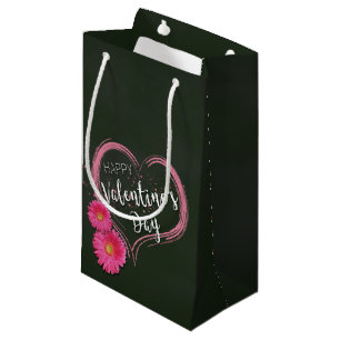 Fleurs de Coeur Rose Valentine's Day Petit sac cad