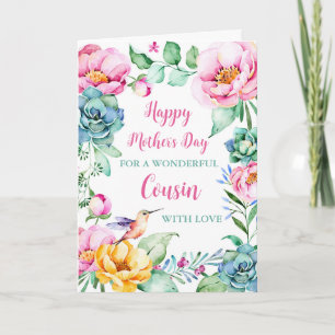 Fleurs de colibri Cousin Bonne carte mère pour la 