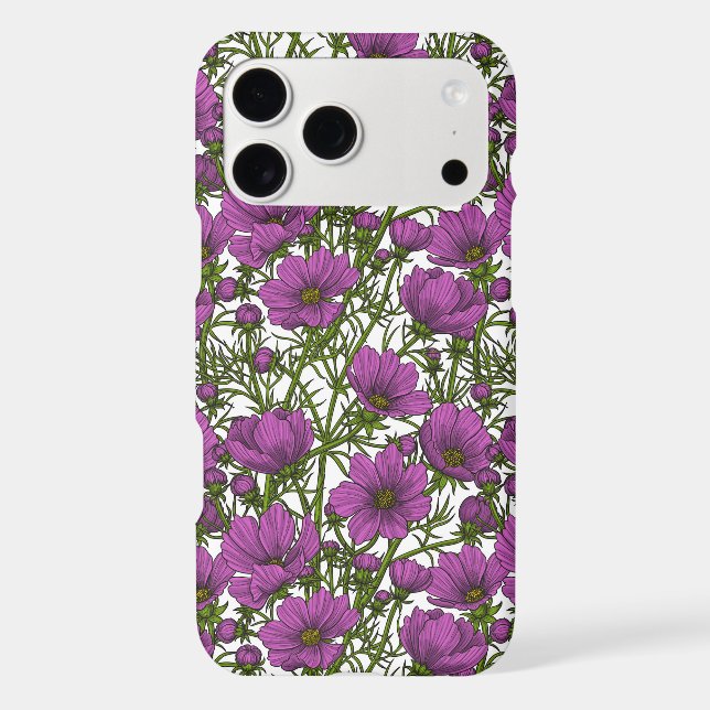 Fleurs de cosmos violet (Verso)
