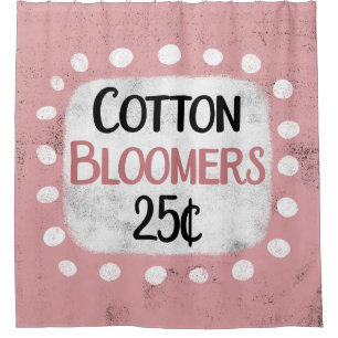 Fleurs de coton 25 Cents Rideau de douche