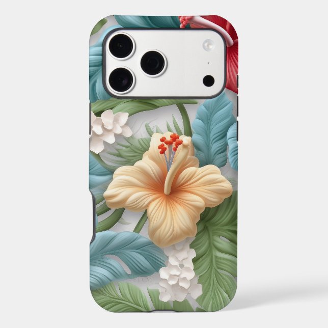 Fleurs de couleur pastel 3D (Verso)