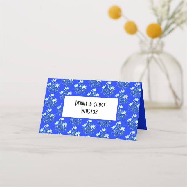 Fleurs de crocus Cartes de Place (Devant)